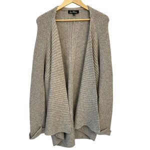Sam Edelman Grey Open Angora Wool‎ Blend Waterfall Cardigan Size M